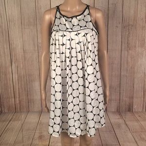Black and white polka dot dress